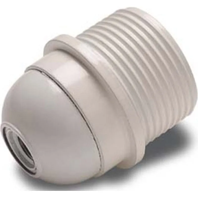 Compra Portalamparas roscado con tope e-27 blanco (sin arandela) FAMATEL 163-B al mejor precio