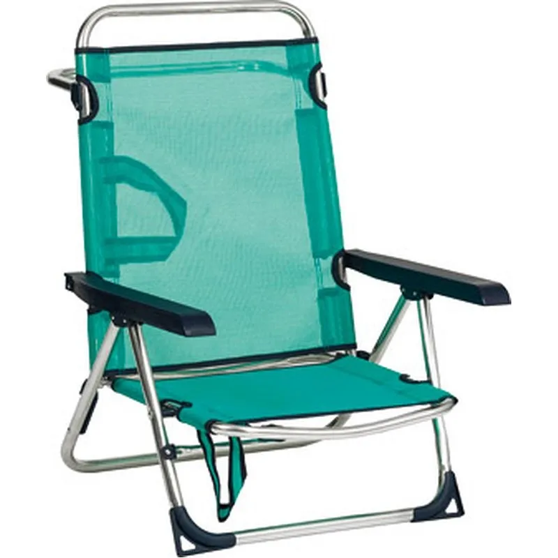 Compra SILLA PLAYA CON ASA MULTIPOSICION PATA TRASERA PLEGABLE ALUMINIO FIBRELINE AZUL ALCO 607ALF-0030 al mejor precio