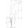 GRIFO COCINA MONOMANDO CAÑO ALTO SERIE OKE NON CGRS85726