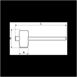 Compra Maza goma negra 250 gr BAHCO 3625RM-55 al mejor precio