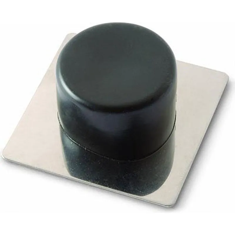 Compra Tope puerta adhesivo 2 uds acero inox/pvc negro BRINOX B90010N al mejor precio