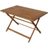 Compra MESA RECTANGULAR PLEGABLE ACACIA FSC 125 X 80 CM IMPORT T492 al mejor precio