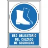 Compra SEÑAL OBLIGACION CASTELLANO 345X245 MM-OBLIGATORIO USO CALZADO SEGURIDAD 400534PS al mejor precio