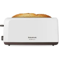Compra TOSTADOR DOS RANURAS LARGAS MYTOAST DUPLO BLANCO 1450W TAURUS 960639000 al mejor precio