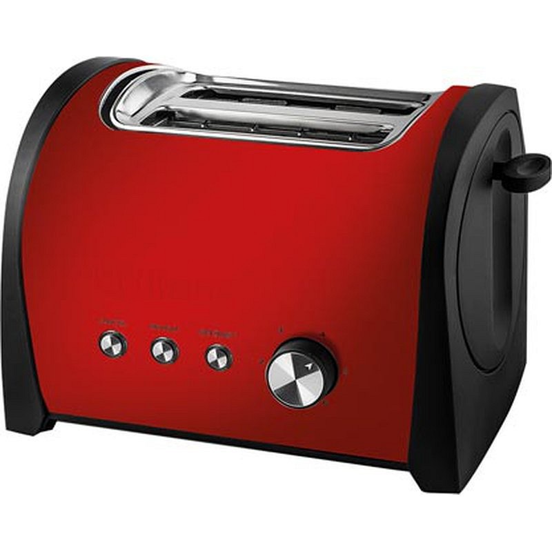 Tostador dos ranuras cortas rojo-800w KUKEN 33778