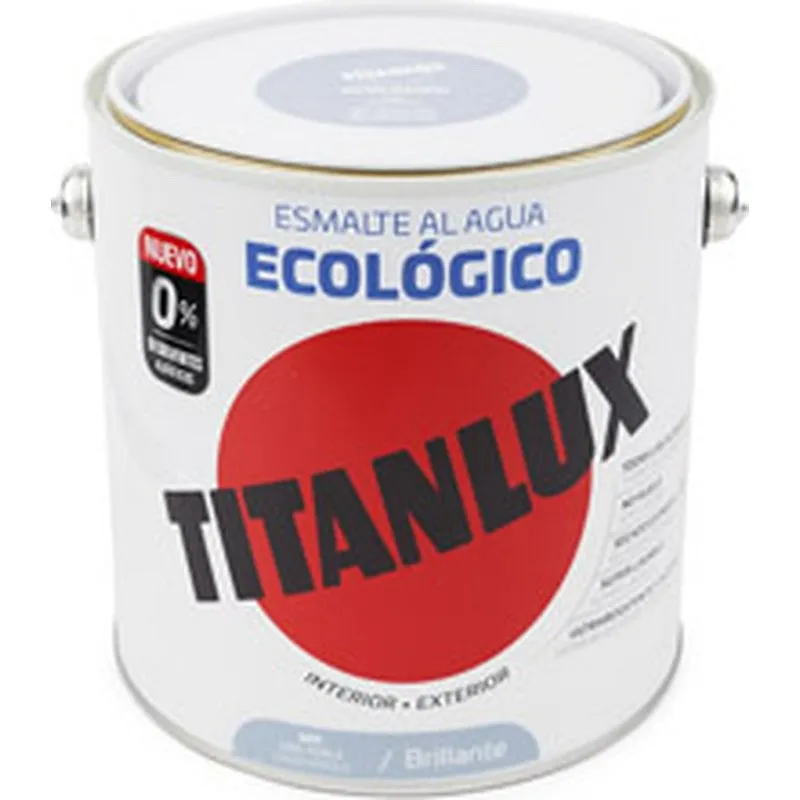 Compra ESMALTE AL AGUA ECOLOGICO BRILLANTE 2,5 L GRIS PERLA TITANLUX 00T050925/5805762 al mejor precio