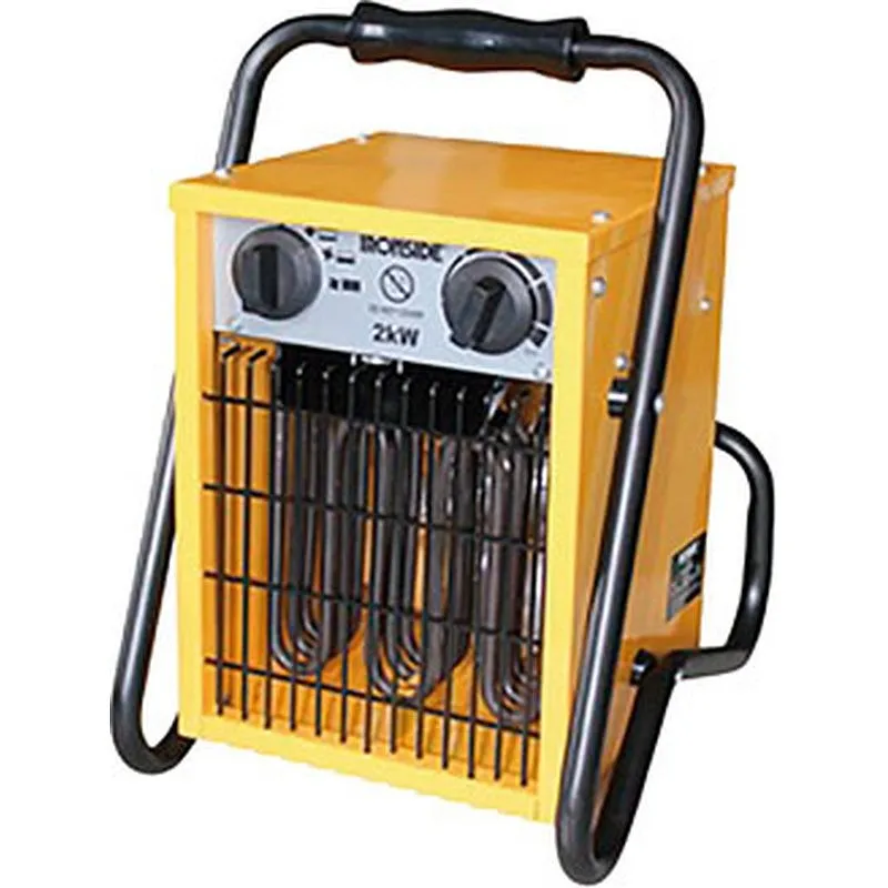 Compra CALEFACTOR PROFESIONAL CON SOPORTE 650/1300/2000 W CON TERMOSTATO Y ASA DE TRANSPORTE IRONSIDE 200365 al mejor precio