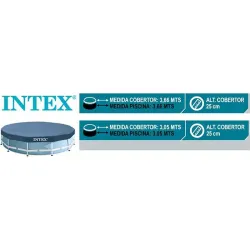 COBERTOR DE INVIERNO PARA PISCINA REDONDA METAL FRAME INTEX diametro 366 CM INTEX 50967
