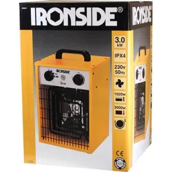 Compra CALEFACTOR PROFESIONAL 1500/3000 W CON TERMOSTATO Y ASA DE TRANSPORTE IRONSIDE 201564 / 203254 al mejor precio