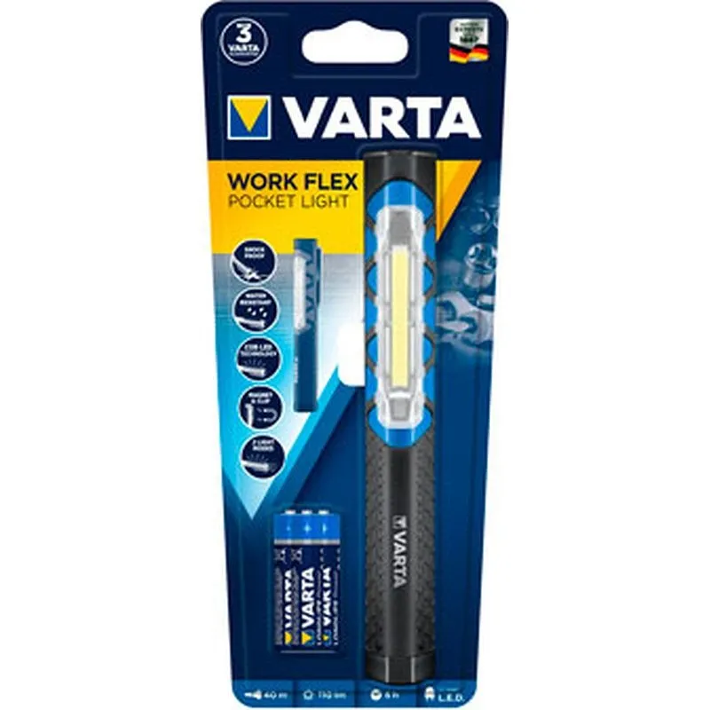 Compra Linterna tipo boligrafo con tira led 110lm work flex pocket VARTA 17647101421 al mejor precio