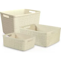 Cesta rectangular jute 20l...