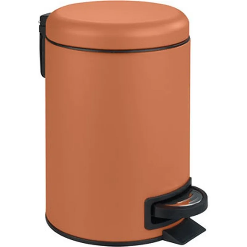 Compra CUBO BAÑO CON PEDAL LEMAN TERRACOTA 3 L WENKO 24634 al mejor precio