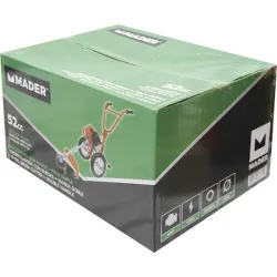 Compra DESBROZADORA GASOLINA 52 CC. MOTOR 2T. CON HILO, DISCO Y RUEDAS. MADER 69330 al mejor precio