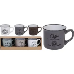 Taza cafe stoneware set 3...