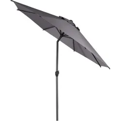 Compra PARASOL ALUMINIO INCLINABLE ANTRACITA 3 M TUBO 48 MM CON MANIVELA IMPORT 165527A al mejor precio