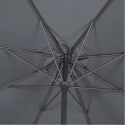 Compra PARASOL ALUMINIO INCLINABLE ANTRACITA 3 M TUBO 48 MM CON MANIVELA IMPORT 165527A al mejor precio