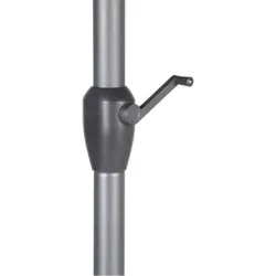 Compra PARASOL ALUMINIO INCLINABLE ANTRACITA 3 M TUBO 48 MM CON MANIVELA IMPORT 165527A al mejor precio