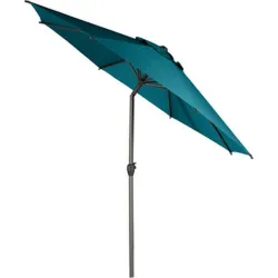 Compra PARASOL ALUMINIO INCLINABLE AZUL VERDOSO 3 M TUBO 48 MM CON MANIVELA IMPORT 165527G al mejor precio