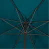 Compra PARASOL ALUMINIO INCLINABLE AZUL VERDOSO 3 M TUBO 48 MM CON MANIVELA IMPORT 165527G al mejor precio