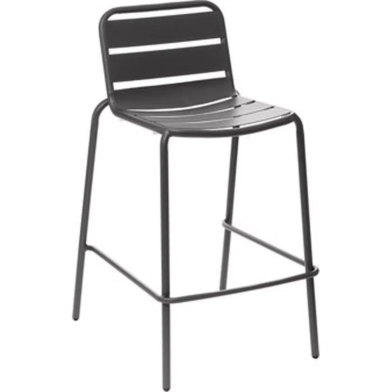 Compra SILLA ALTA APILABLE ACERO PHUKET ANTRACITA IMPORT 165254A al mejor precio