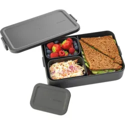 Compra CONTENEDOR DE ALIMENTOS GRANDE CON DIVISIONES GRIS OSCURO BRABANTIA 203480 al mejor precio