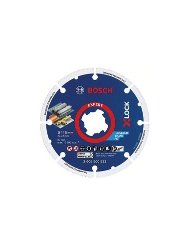 Compra Disco corte x-lock diamante metal wheel 115 mm BOSCH PROFESIONAL 2608900532 al mejor precio