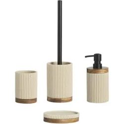 Compra PORTACEPILLOS BG POLY/ACACIA diametro 8 X 11 CM ANDREA BA22103 al mejor precio