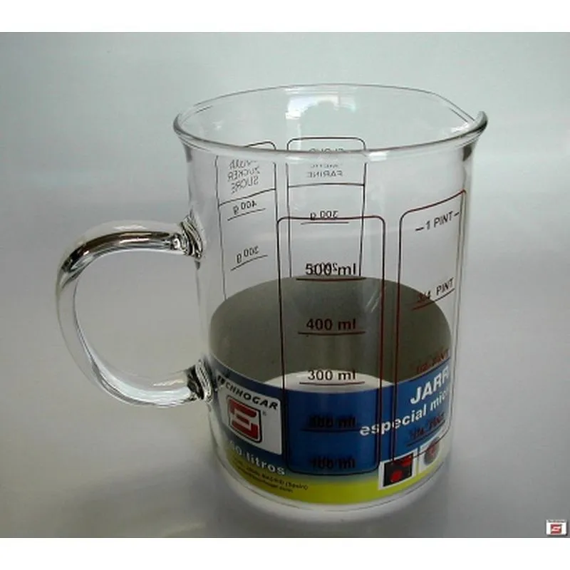 Compra JARRA VIDRIO PARA MICROONDAS 600 ML SANFOR 15099 al mejor precio