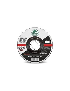 Compra Disco desbaste standard hierro diámetro 125 x 6,4 x 22 mm STAYER 50. 342/8110.11 al mejor precio