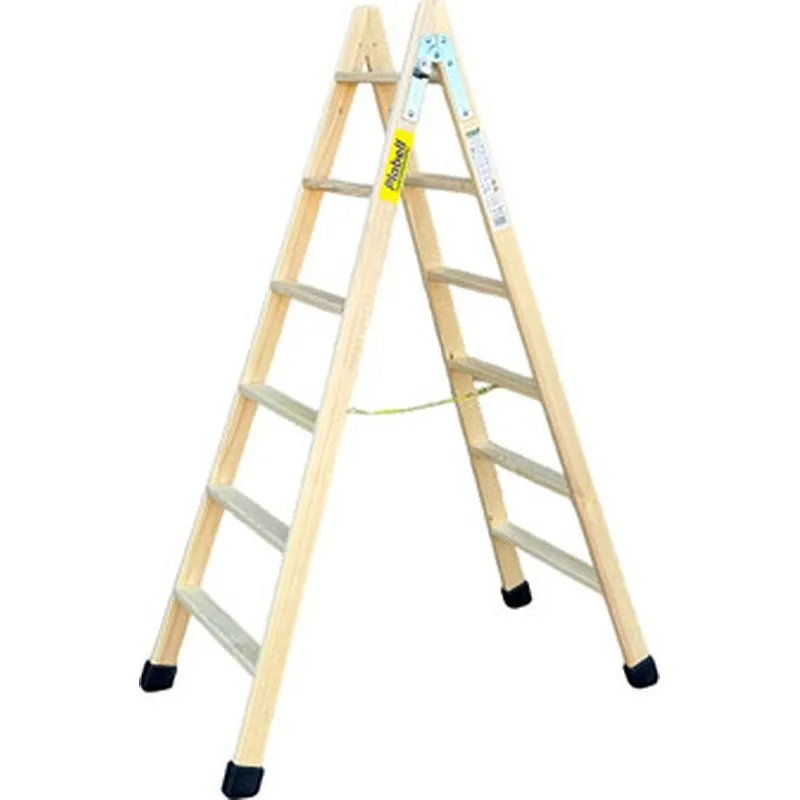 Compra ESCALERA MADERA TIJERA 6+6 PELDAÑOS PLABELL BLD06 al mejor precio