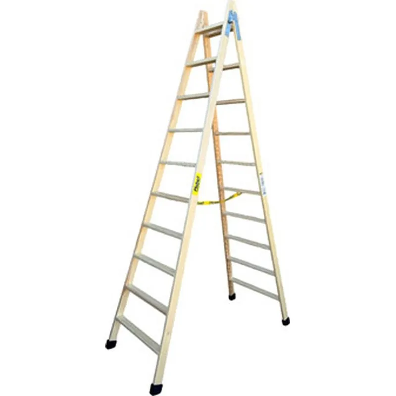 Compra ESCALERA MADERA TIJERA 10+10 PELDAÑOS PLABELL BLD10 al mejor precio