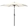 Compra PARASOL ALUMINIO INCLINABLE BEIGE 2.5 M TUBO 38 MM CON MANIVELA IMPORT 500495 al mejor precio