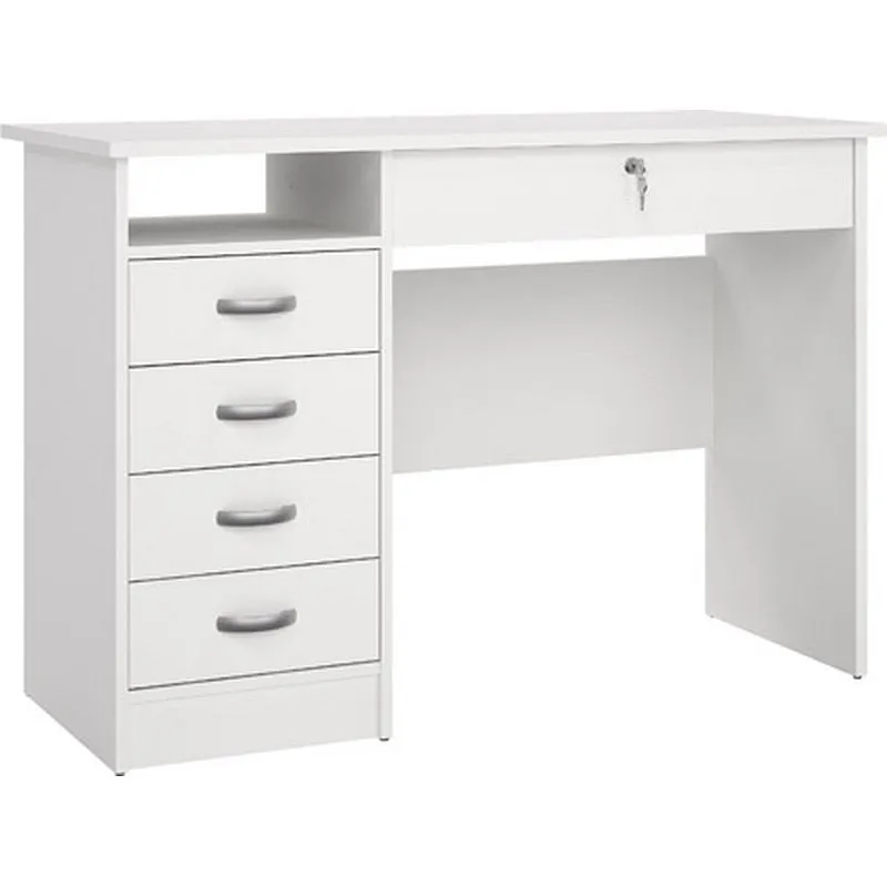 Compra MESA ESTUDIO CON CAJONES 109X48X75,6 CM CANIGO BLANCA TVILUM 801634949 al mejor precio