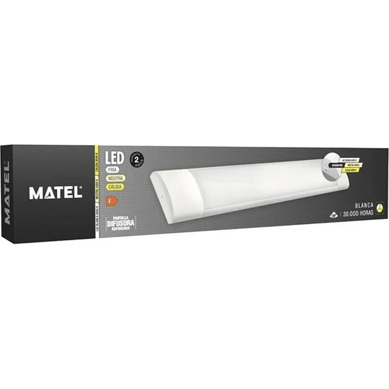 Compra PANTALLA LED PC ALUMINIO 60CM 24W 2200LM CCT IP20 MATEL 24628 al mejor precio