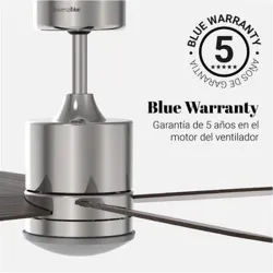 Compra VENTILADOR TECHO MIDI 4048X 55W 122 CM INOX/NEGRO LUZ LED UNIVERSAL BLUE 271-UVT1319-21 al mejor precio