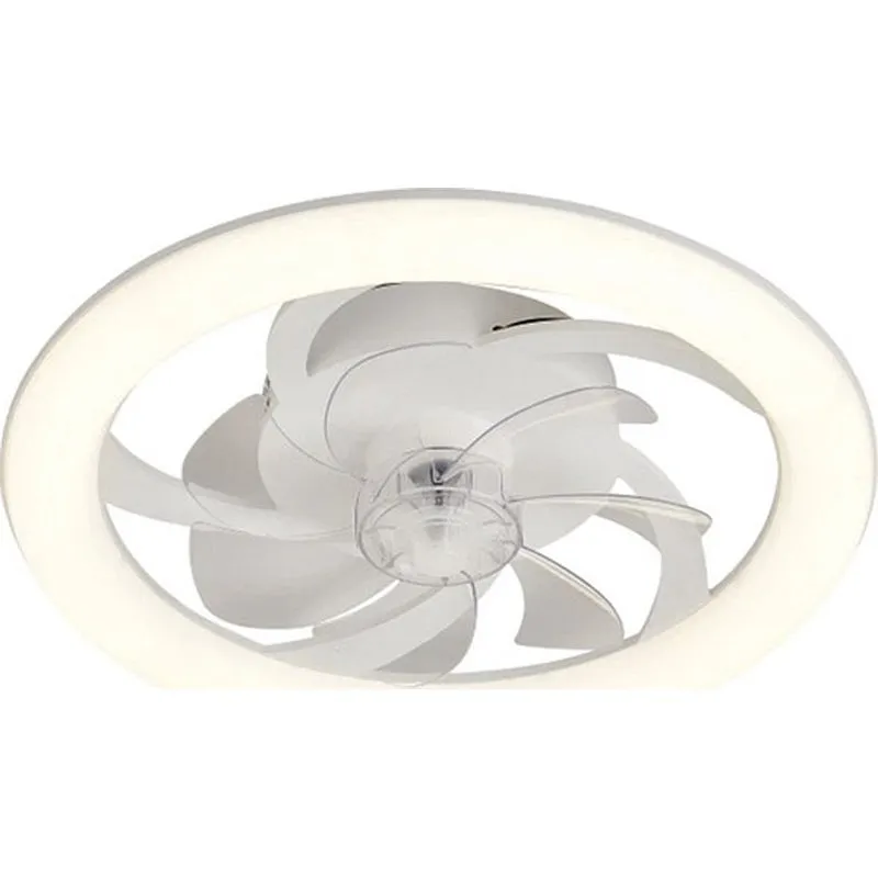 VENTILADOR DE TECHO CON PLAFON TURBO AIR BLANCO 20W diametro50CM DUPI 12013245