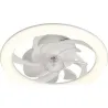 VENTILADOR DE TECHO CON PLAFON TURBO AIR BLANCO 20W diametro50CM DUPI 12013245