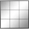 Compra ESPEJO HIERRO/CRISTAL VENTANA NEGRO 90X2X90CM ITEM ES-195696 al mejor precio