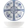 Compra PLATO MELAMINA AZULEJO BLANCO-AZUL diametro 19CM HONDO NON 9247602 al mejor precio