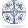 Compra PLATO MELAMINA AZULEJO BLANCO-AZUL diametro 23CM POSTRE NON 9247603 al mejor precio