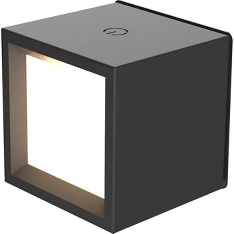 Compra LAMPARA PARED INTERIOR CUADRADA INALAMBRICO NEGRA BOX 8 300LM 3000K IP20 NEWGARDEN LUMBOX080NXWLNW al mejor precio