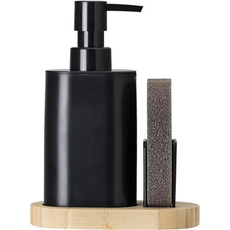 Compra DOSIFICADOR JABON COCINA CON ESTROPAJO VINTAGE NEGRO VIGAR 12483 al mejor precio