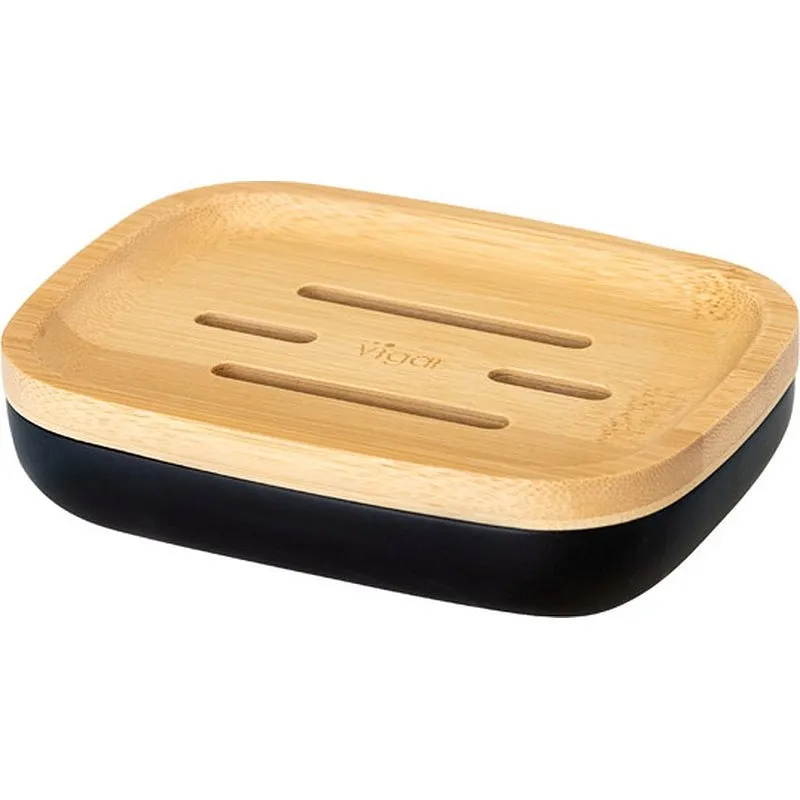 Compra JABONERA BAÑO ZENSE BAMBU NEGRO VIGAR 11771 al mejor precio