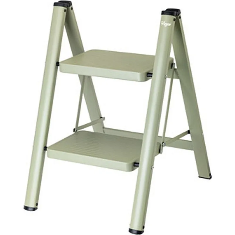 Compra TABURETE ESCALERA ACERO 2 PELDAÑOS VERDE VIGAR 12745 al mejor precio