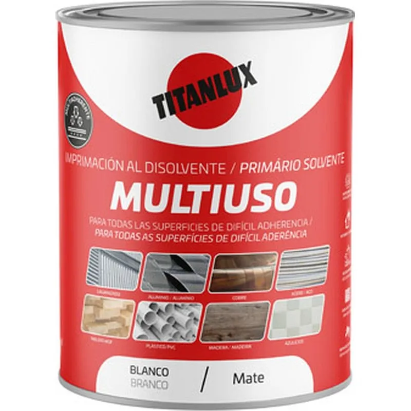 Compra IMPRIMACION SINTETICA MULTIUSO 4 L BLANCO TITANLUX 5876911 al mejor precio