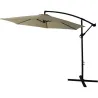 Compra PARASOL ACERO EXCENTRICO ARENA 3 M IMPORT LYB-003 al mejor precio