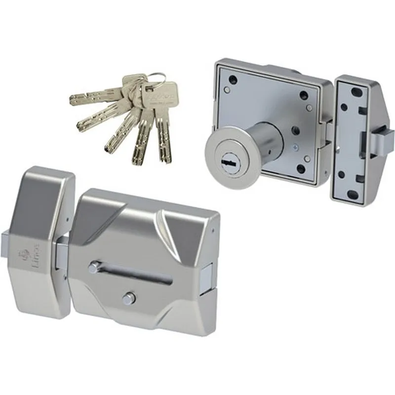 Compra CERROJO 7930RSS SILENCIOSO, CILINDRO diametro 30X52MM 83X95MM CROMO MATE LINCE 7930RSSCM al mejor precio