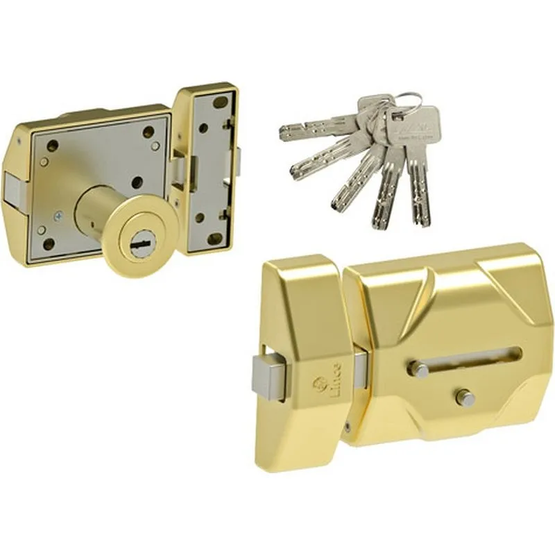 Compra CERROJO 7930RSS SILENCIOSO, CILINDRO diametro 30X52MM 83X95MM LATONADO LINCE 7930RSSHL al mejor precio