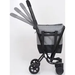 CARRO COMPRA 4 RUEDAS GIR. EASY GO NEGRO/GRIS PLAY MARKET 24966 285