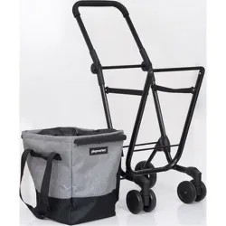 CARRO COMPRA 4 RUEDAS GIR. EASY GO NEGRO/GRIS PLAY MARKET 24966 285